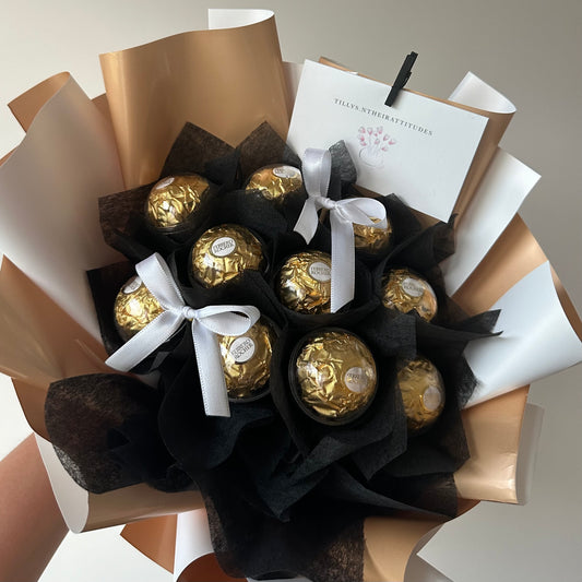 Custom Blooms | Fererro Rocher, Chocolate Bouquets