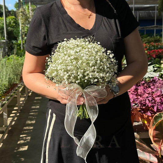 Eternal White | White Baby's Breath Bridal Bouquet